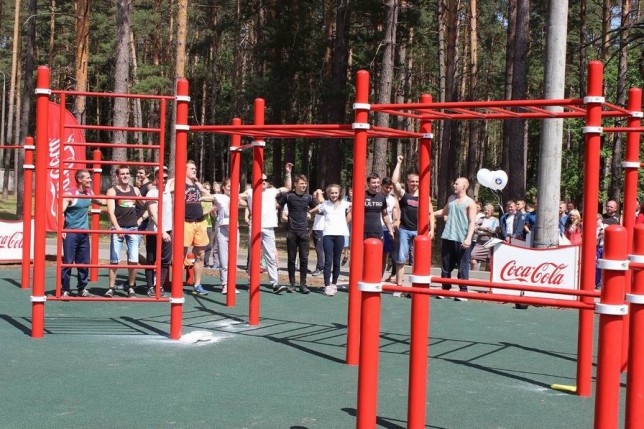  Спортивная площадка  для занятий Street Workout BR Гомельский лицей МЧС  Беларусь