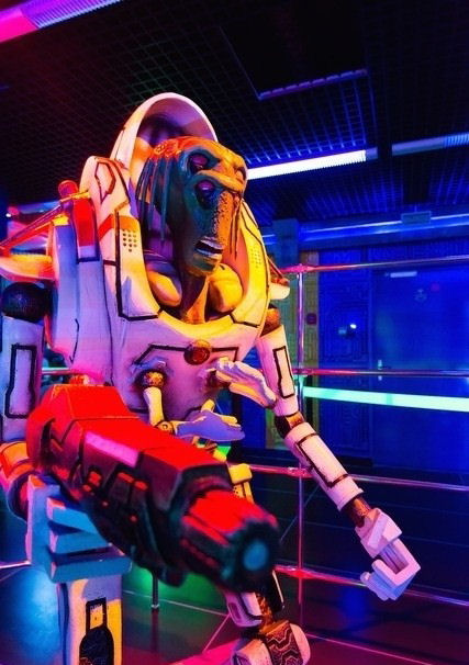 Детский центр  Dark Ride   космическая станция   BR  в здании аквапарка  Лебяжий   г. Минск  Беларусь 