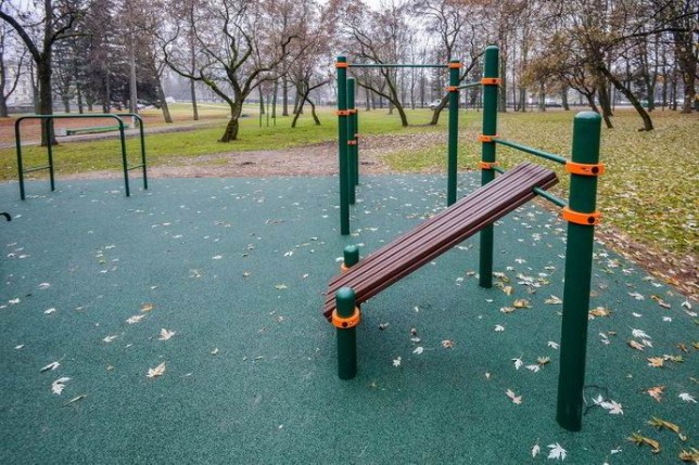  Спортивная площадка  для занятий Street Workout BR в парке Казея  г. Минск  Беларусь