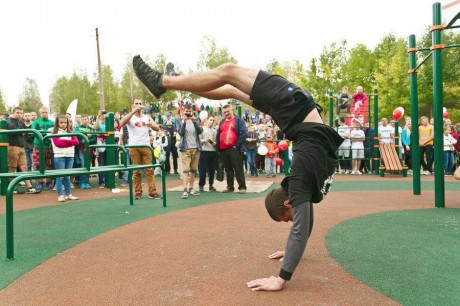 Открытие cпортивной площадки  12 сентября 2015 