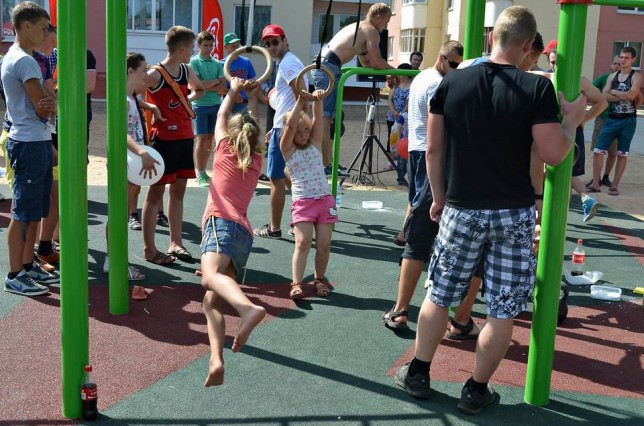  Спортивная площадка  для занятий Street Workout BR г. Сморгонь  Беларусь