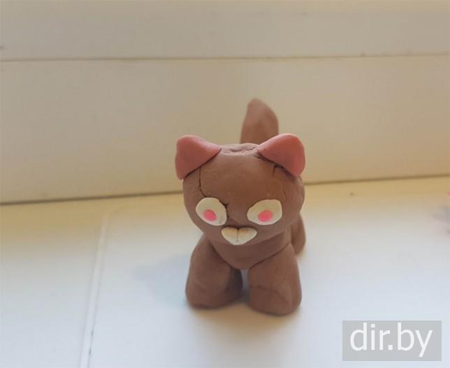 Лепим "Котика" из пластилина