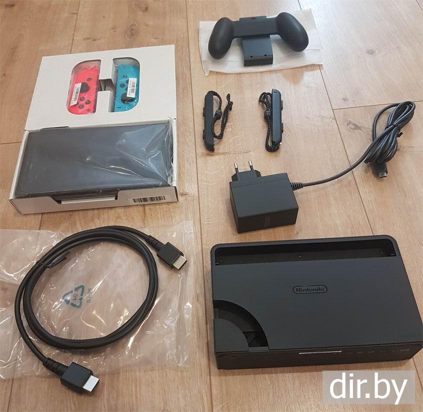 Приставка  Nintendo Switch OLED  распаковываем