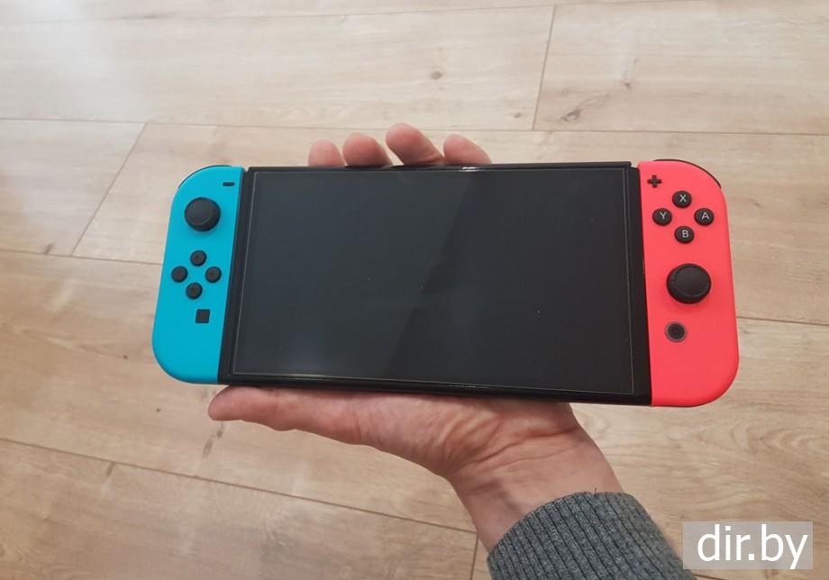 Приставка  Nintendo Switch OLED  распаковываем