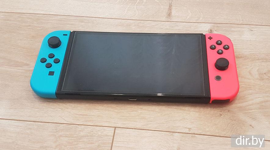 Приставка  Nintendo Switch OLED  распаковываем
