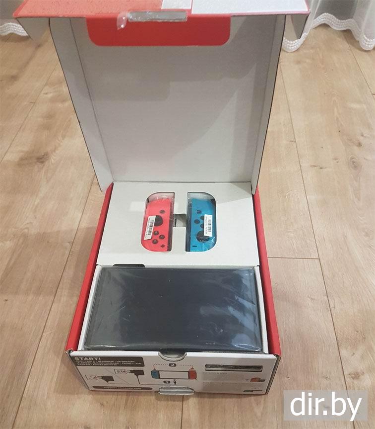 Приставка  Nintendo Switch OLED  распаковываем