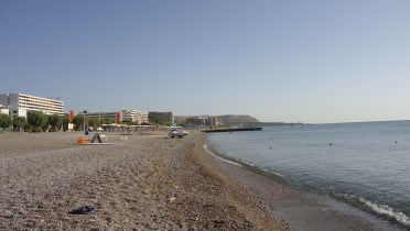 пляж отеля Olympos Beach 4* остров Родос  Греция 