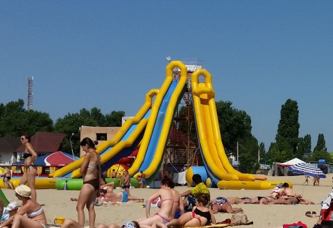  Пляж  возле пансионата  Сказка  BR Затока  Одесская область  Украина  июль 2015 